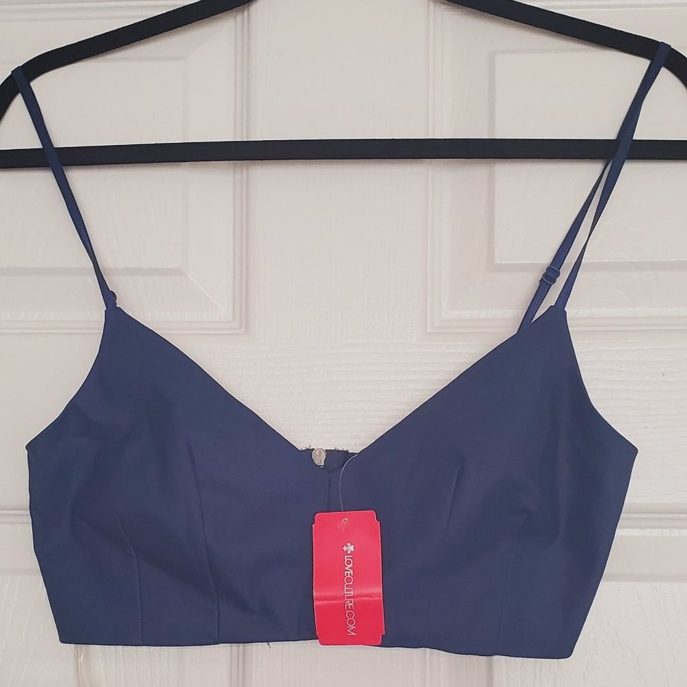 FAUX LEATHER BRALETTE